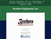 Tablet Screenshot of brothersequip.com